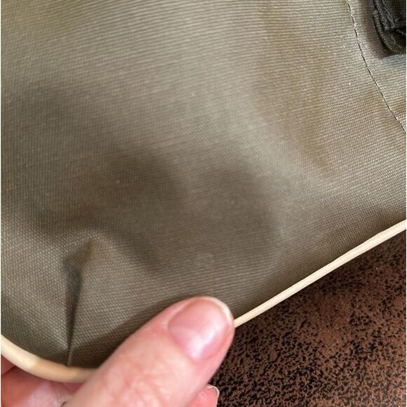 INDIA HICKS BACKPACK JETPACK LAPTOP BAG WORK TRAVEL OLIVE GREEN CARRYALL NWOT - Picture 15 of 17